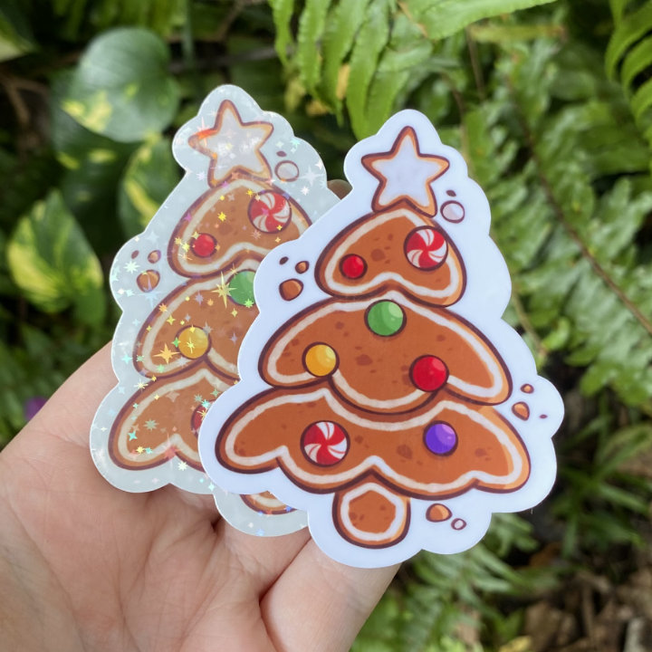 Cookie Christmas Tree Die-cut Sticker