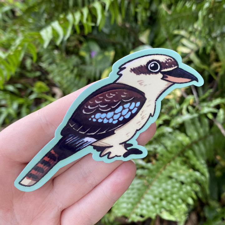 Kookaburra Die-cut Sticker