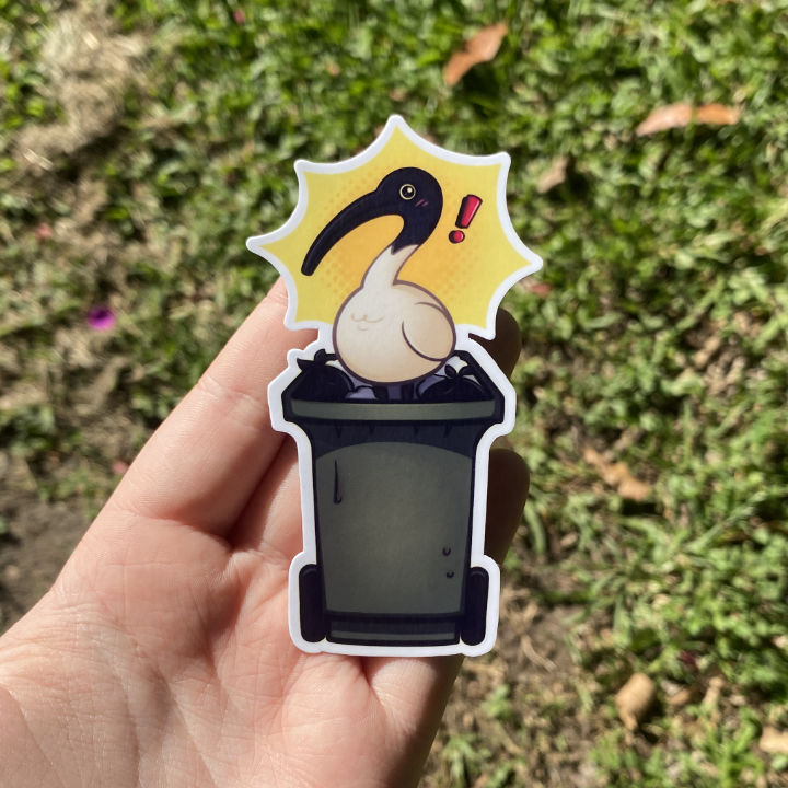 Bin Chicken Die-cut Sticker