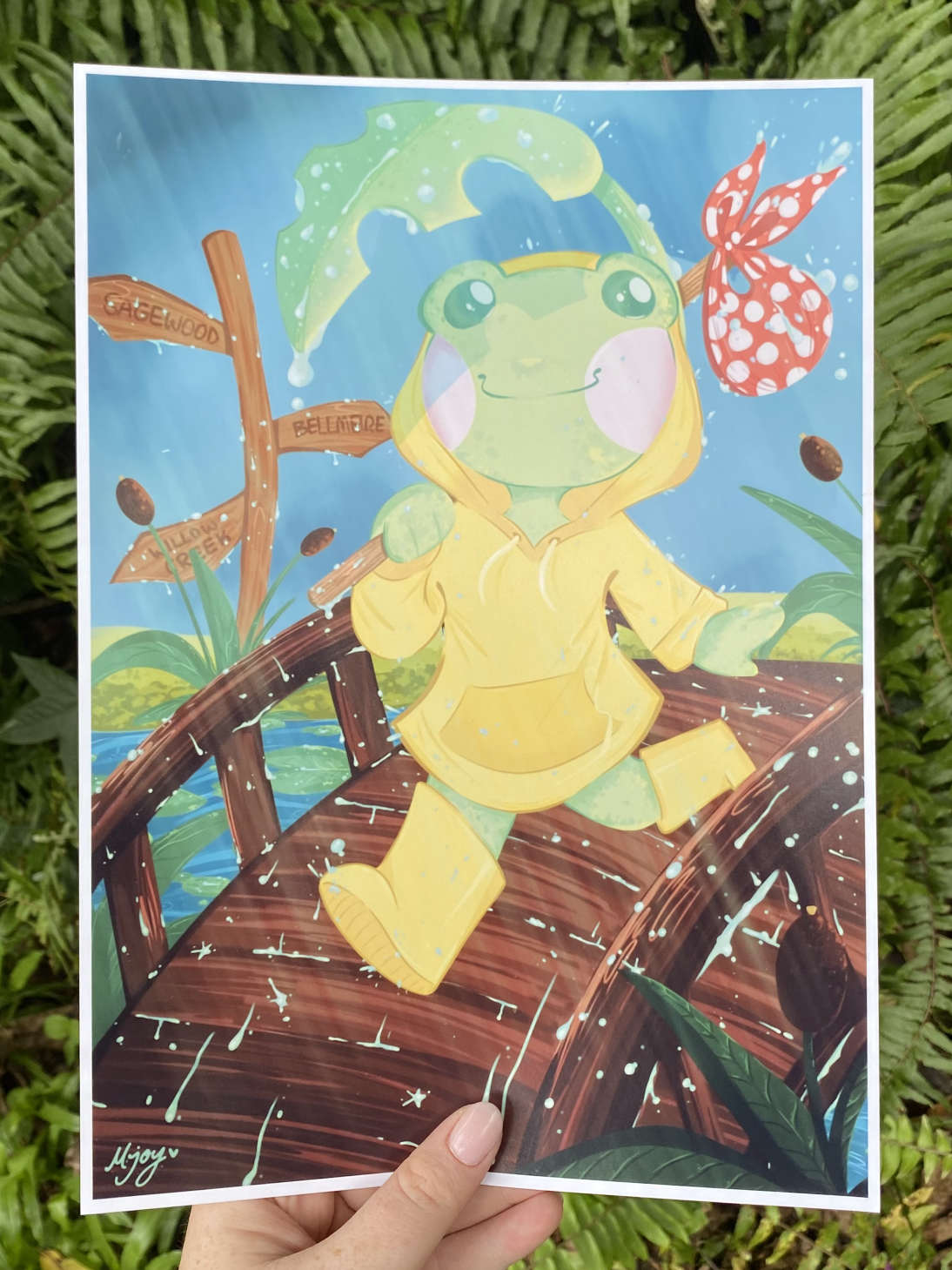 'Gerbet Goes Places' Large A4 Print