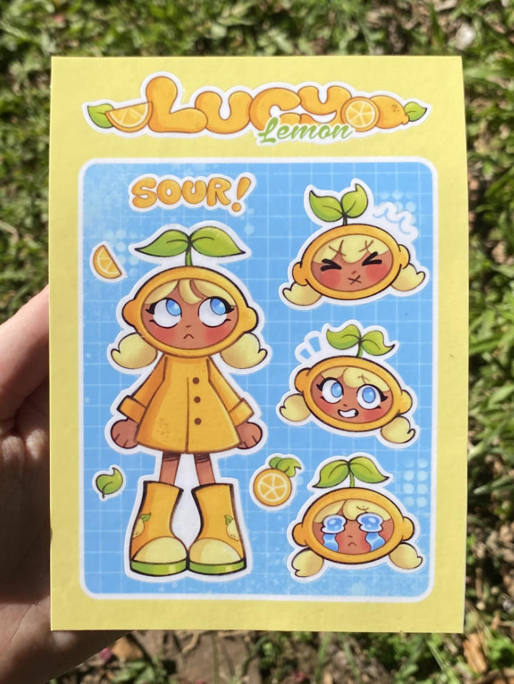 Lucy Lemon Sticker Sheet