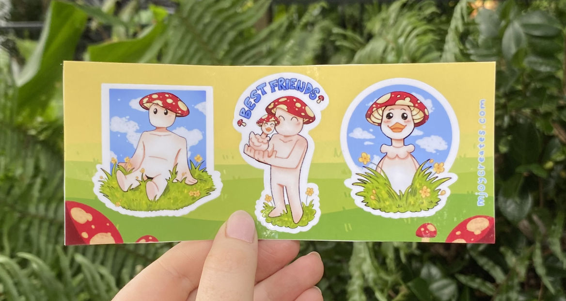 Mushroom Friends Sticker Sheet